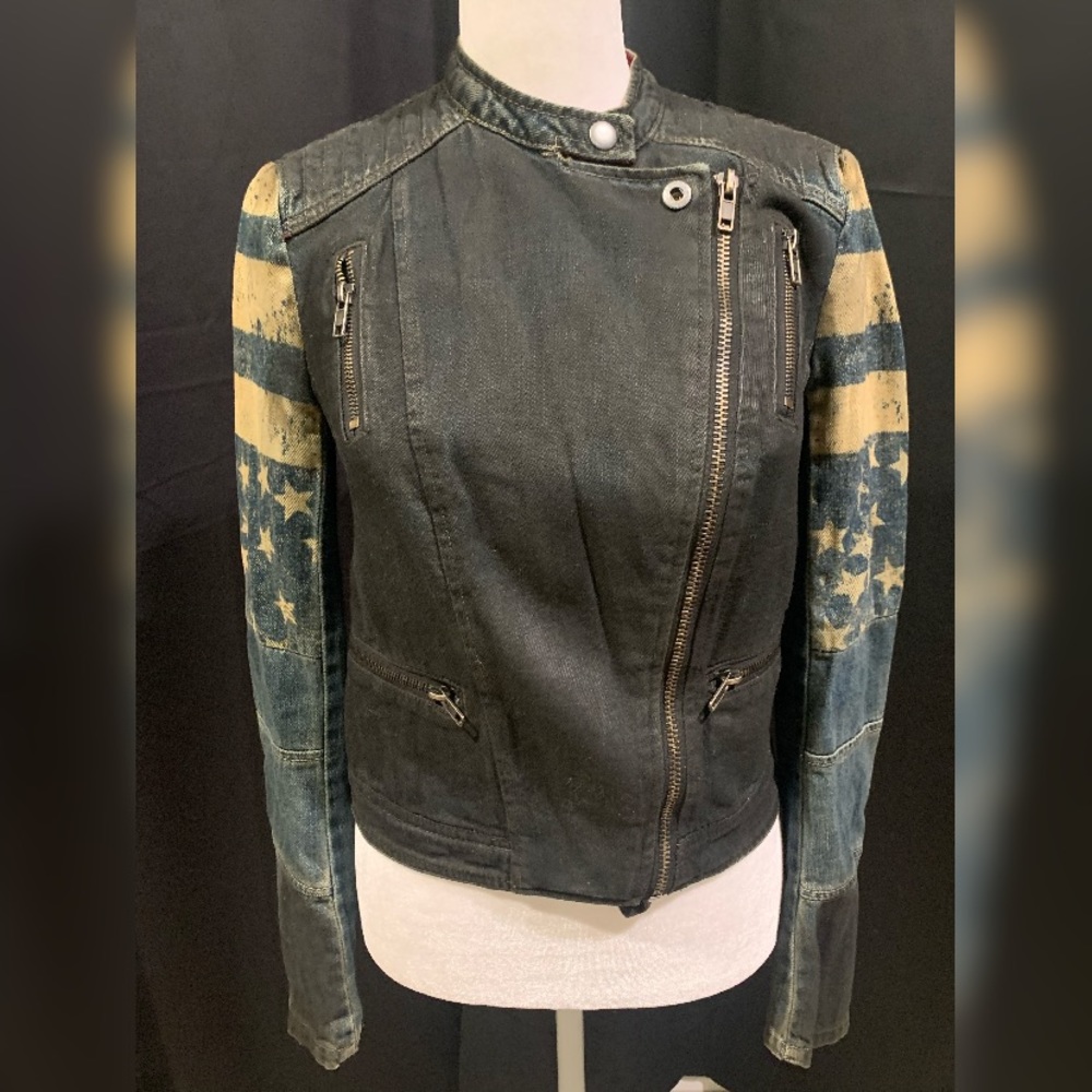 Multicolored Denim Jacket - Picture 2 of 5
